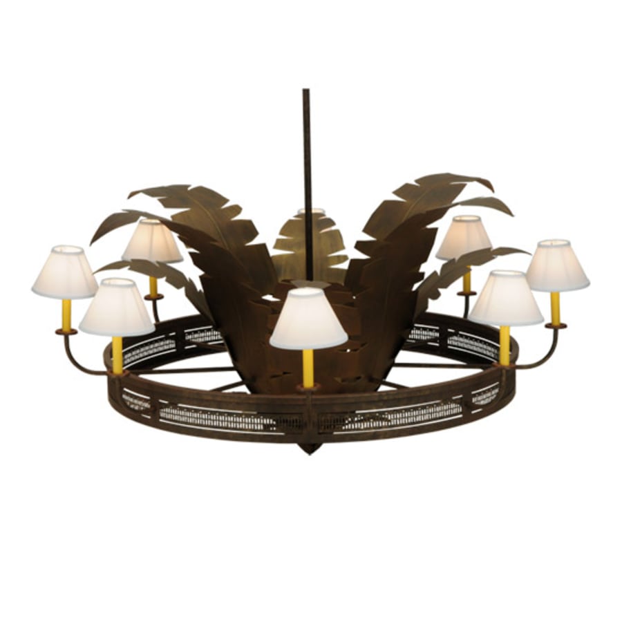 Meyda Tiffany Banana Bamboo 6 Light 59" Wide Chandelier
