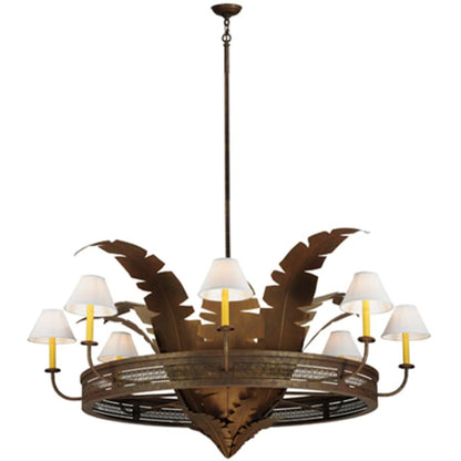 Meyda Tiffany Banana Bamboo 6 Light 59" Wide Chandelier