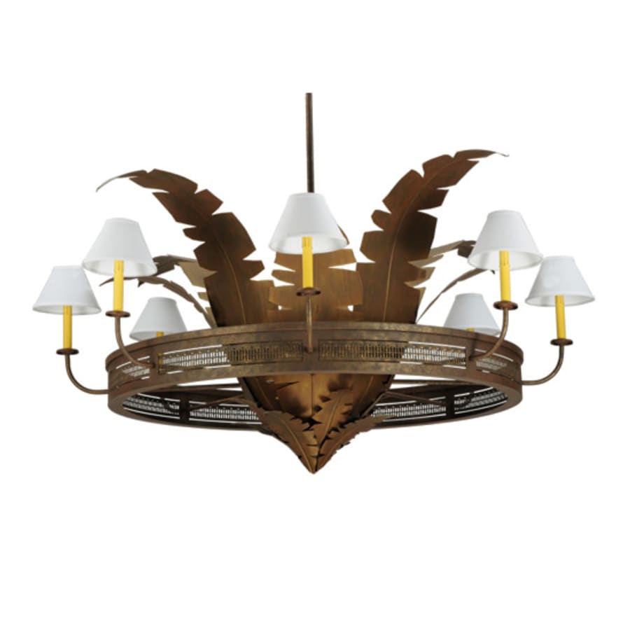 Meyda Tiffany Banana Bamboo 6 Light 59" Wide Chandelier