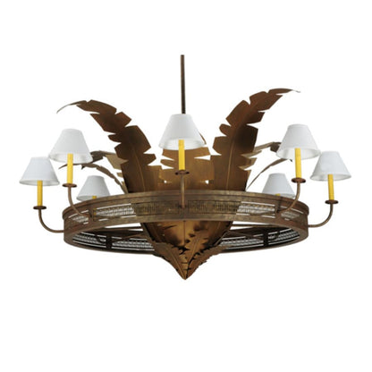 Meyda Tiffany Banana Bamboo 6 Light 59" Wide Chandelier