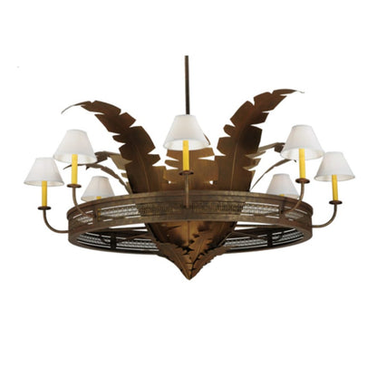 Meyda Tiffany Banana Bamboo 6 Light 59" Wide Chandelier