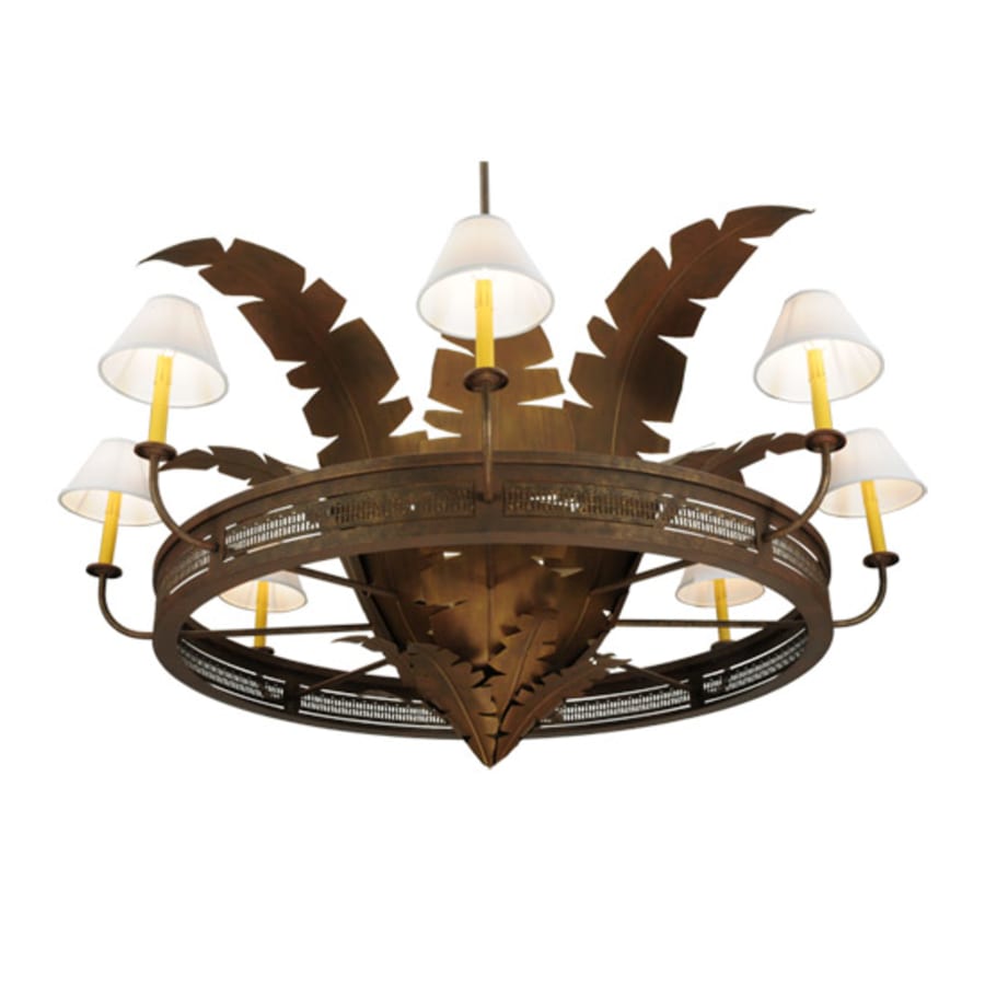Meyda Tiffany Banana Bamboo 6 Light 59" Wide Chandelier