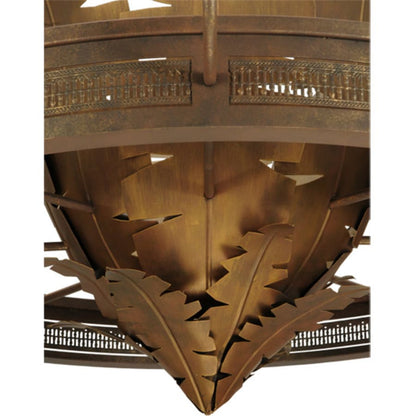 Meyda Tiffany Banana Bamboo 6 Light 59" Wide Chandelier