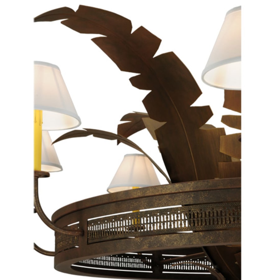 Meyda Tiffany Banana Bamboo 6 Light 59" Wide Chandelier