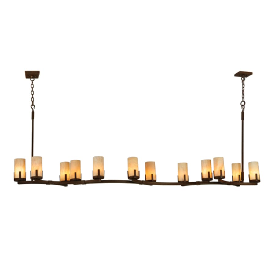 Meyda Tiffany Cero 12 Light 96" Wide Pillar Candle Style Chandelier