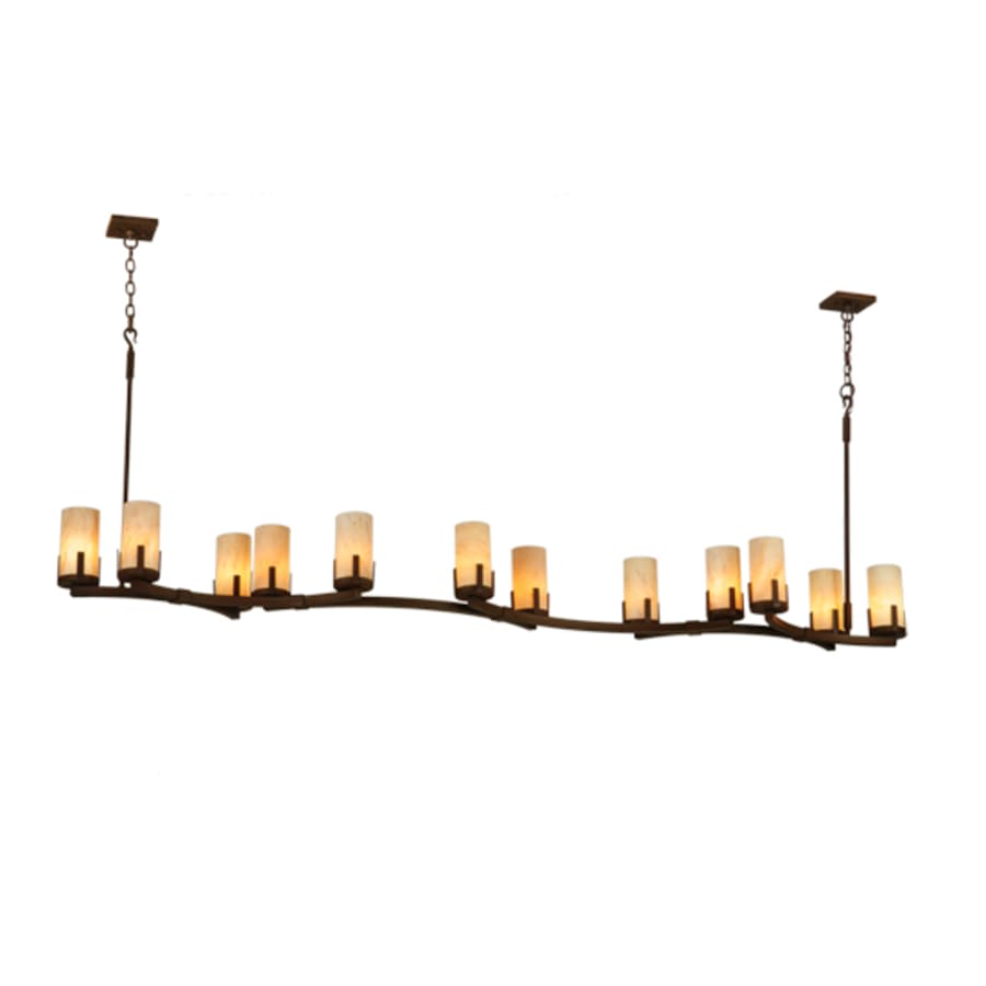 Meyda Tiffany Cero 12 Light 96" Wide Pillar Candle Style Chandelier