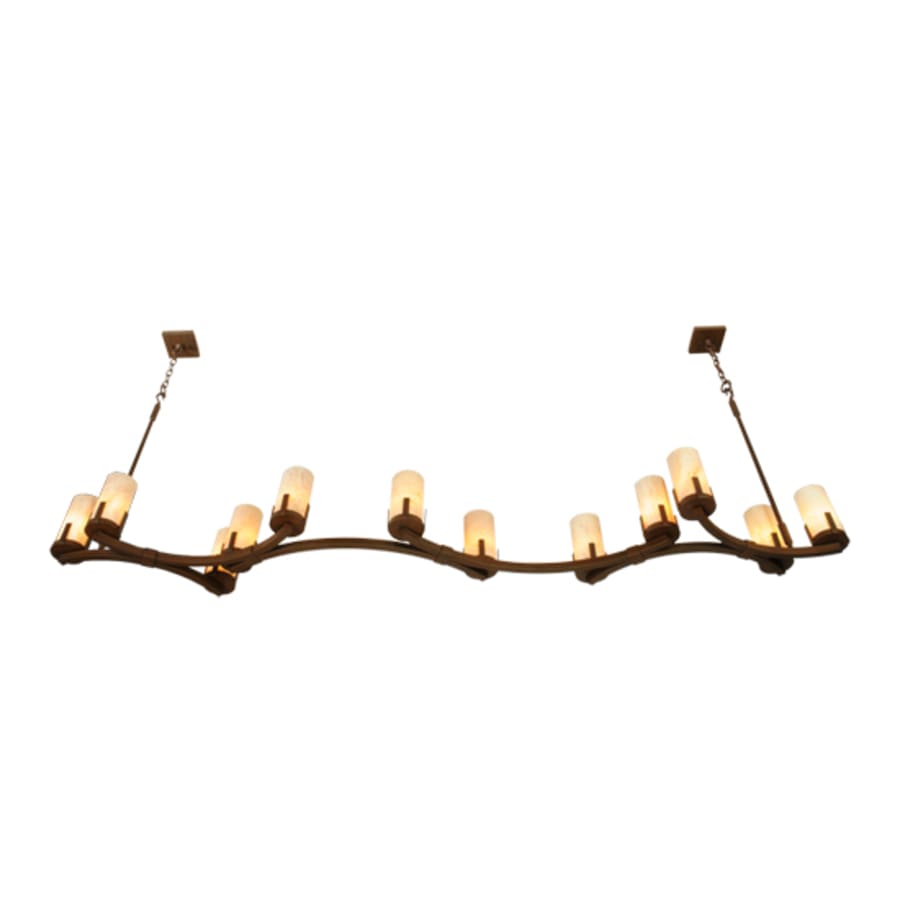 Meyda Tiffany Cero 12 Light 96" Wide Pillar Candle Style Chandelier