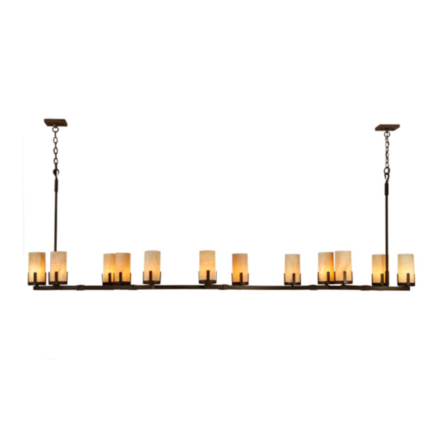 Meyda Tiffany Cero 12 Light 96" Wide Pillar Candle Style Chandelier