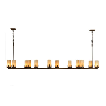 Meyda Tiffany Cero 12 Light 96" Wide Pillar Candle Style Chandelier