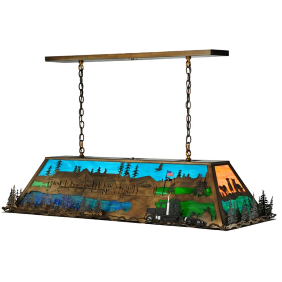 Meyda Tiffany Personalized 9 Light 54" Wide Linear Pendant