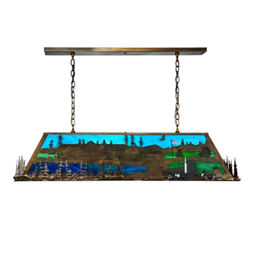Meyda Tiffany Personalized 9 Light 54" Wide Linear Pendant