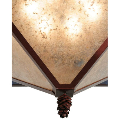 Meyda Tiffany Pine Lake 6 Light 57" Wide Pendant