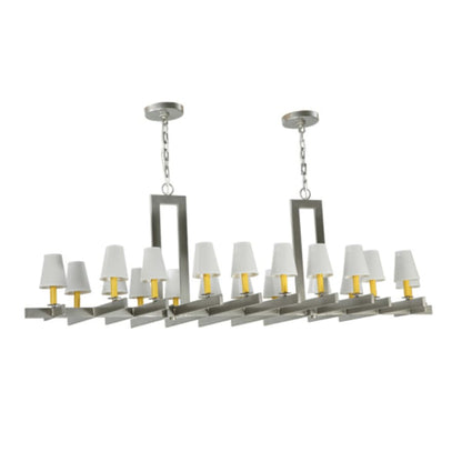 Meyda Tiffany Dante 20 Light 72" Wide Linear Chandelier