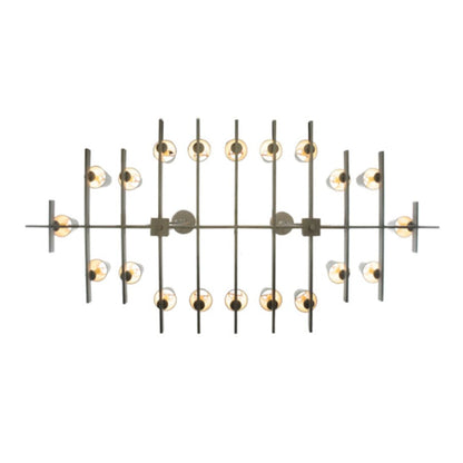 Meyda Tiffany Dante 20 Light 72" Wide Linear Chandelier