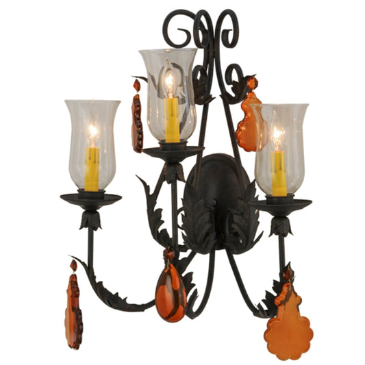 Meyda Tiffany French Elegance 3 Light 23" Tall Wall Sconce