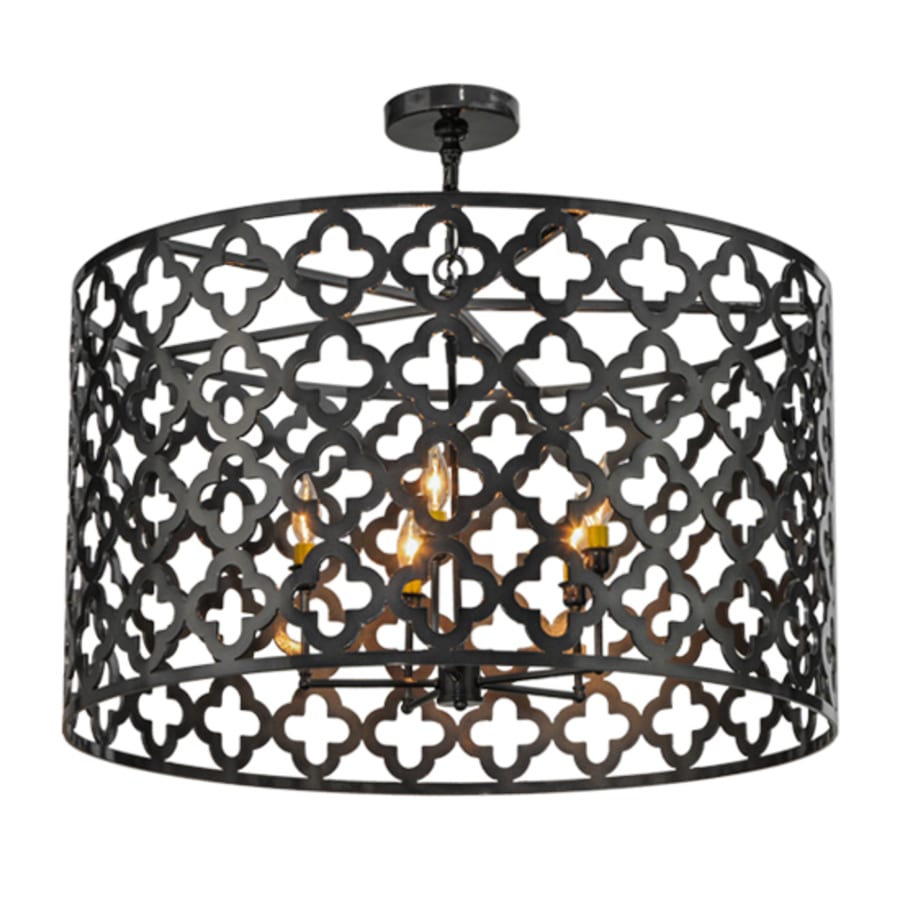 Meyda Tiffany Clover 5 Light 34" Wide Pendant