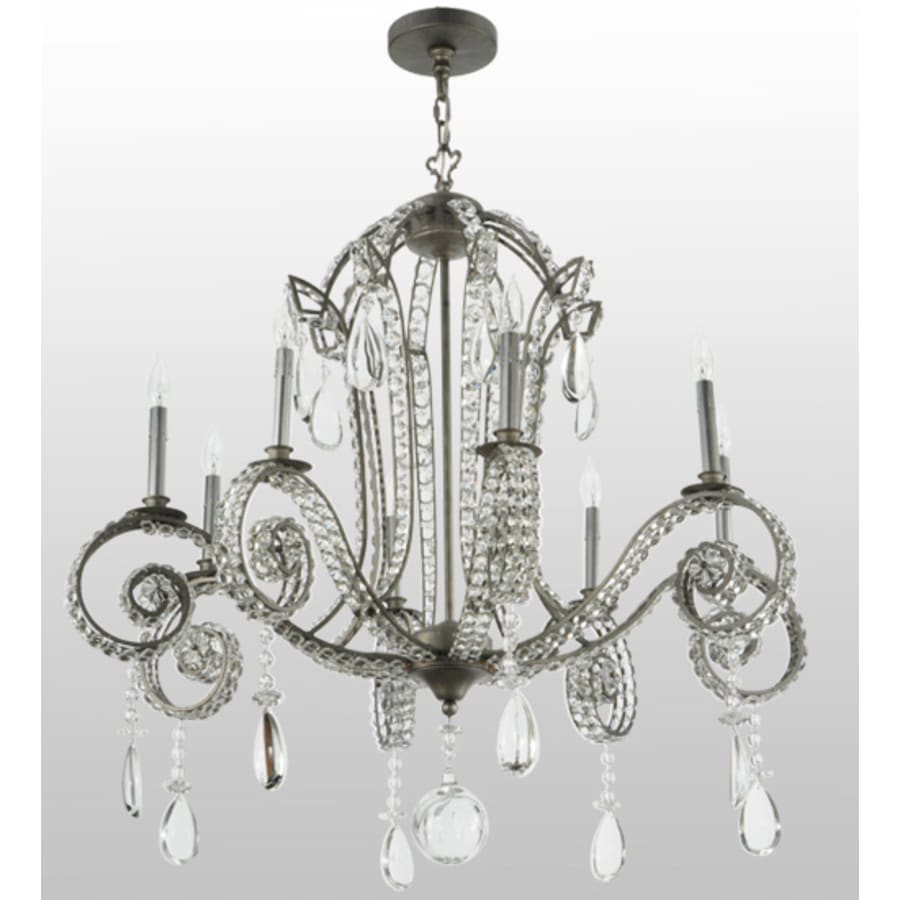 Meyda Tiffany Lucerne 8 Light 40" Wide Crystal Candle Style Chandelier