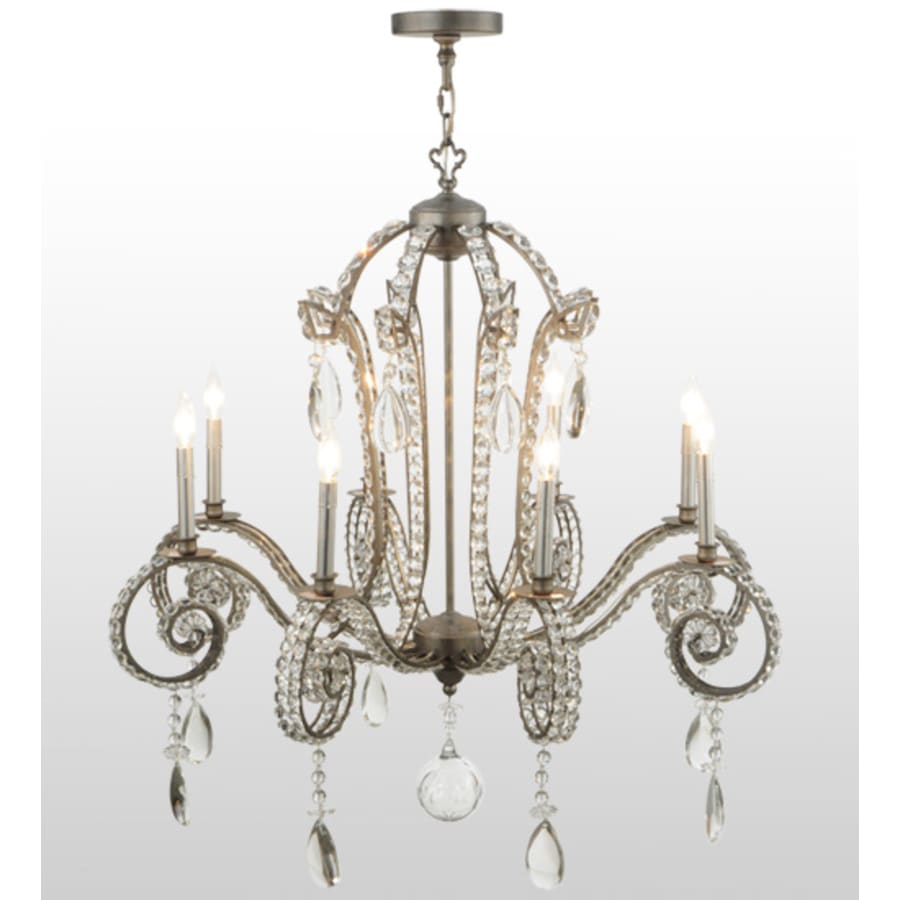 Meyda Tiffany Lucerne 8 Light 40" Wide Crystal Candle Style Chandelier