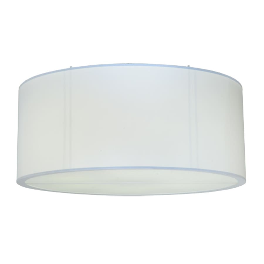 Meyda Tiffany Cilindro 6 Light 60" Wide Flush Mount Drum Ceiling Fixture - Nickel Finish - GU24 Bulb Base
