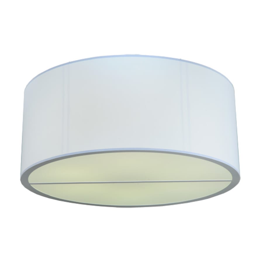 Meyda Tiffany Cilindro 6 Light 60" Wide Flush Mount Drum Ceiling Fixture - Nickel Finish - GU24 Bulb Base
