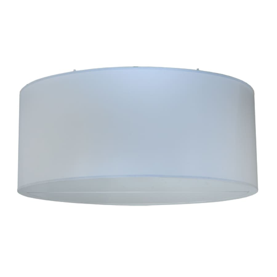 Meyda Tiffany Cilindro 6 Light 60" Wide Flush Mount Drum Ceiling Fixture - Nickel Finish - GU24 Bulb Base