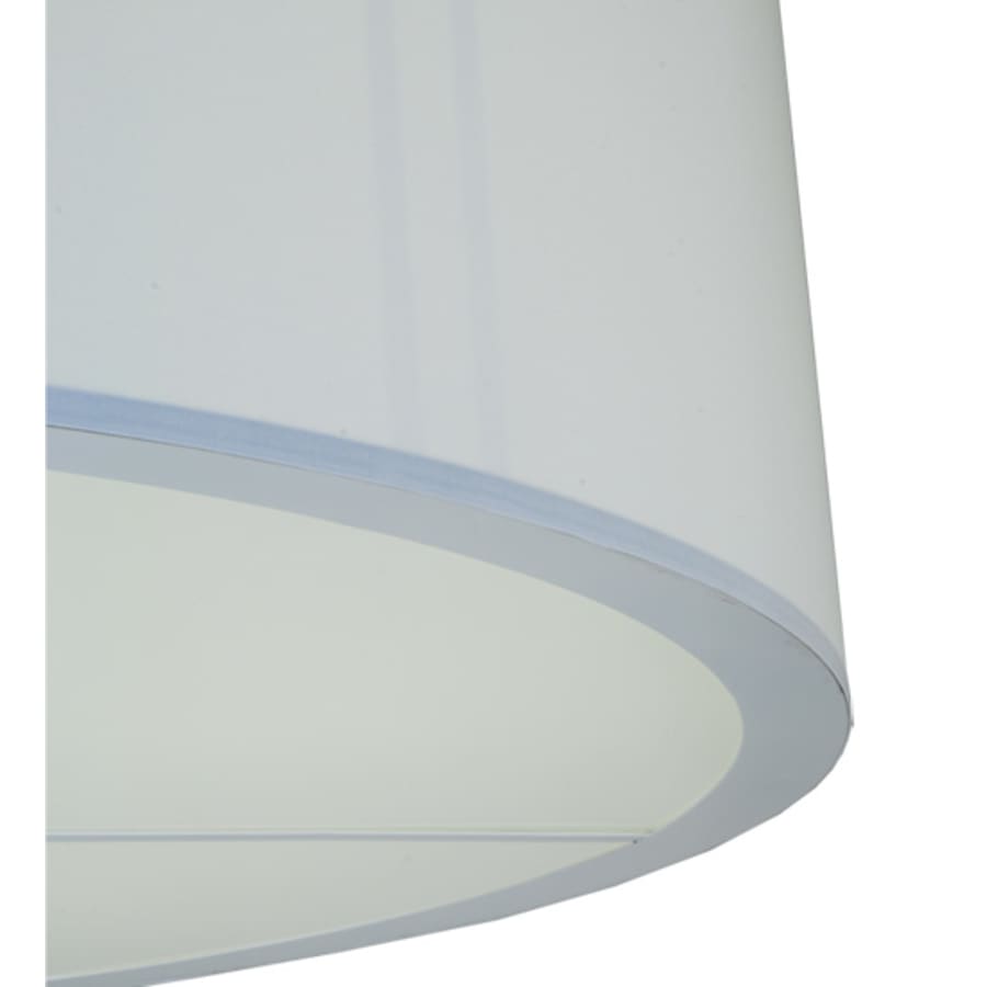 Meyda Tiffany Cilindro 6 Light 60" Wide Flush Mount Drum Ceiling Fixture - Nickel Finish - GU24 Bulb Base