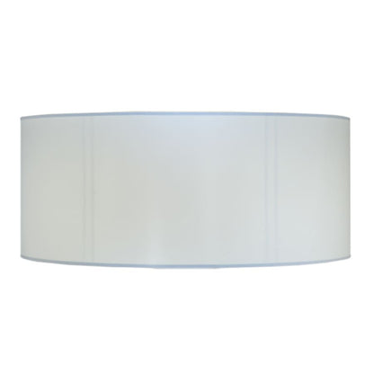 Meyda Tiffany Cilindro 6 Light 60" Wide Flush Mount Drum Ceiling Fixture - Nickel Finish - GU24 Bulb Base