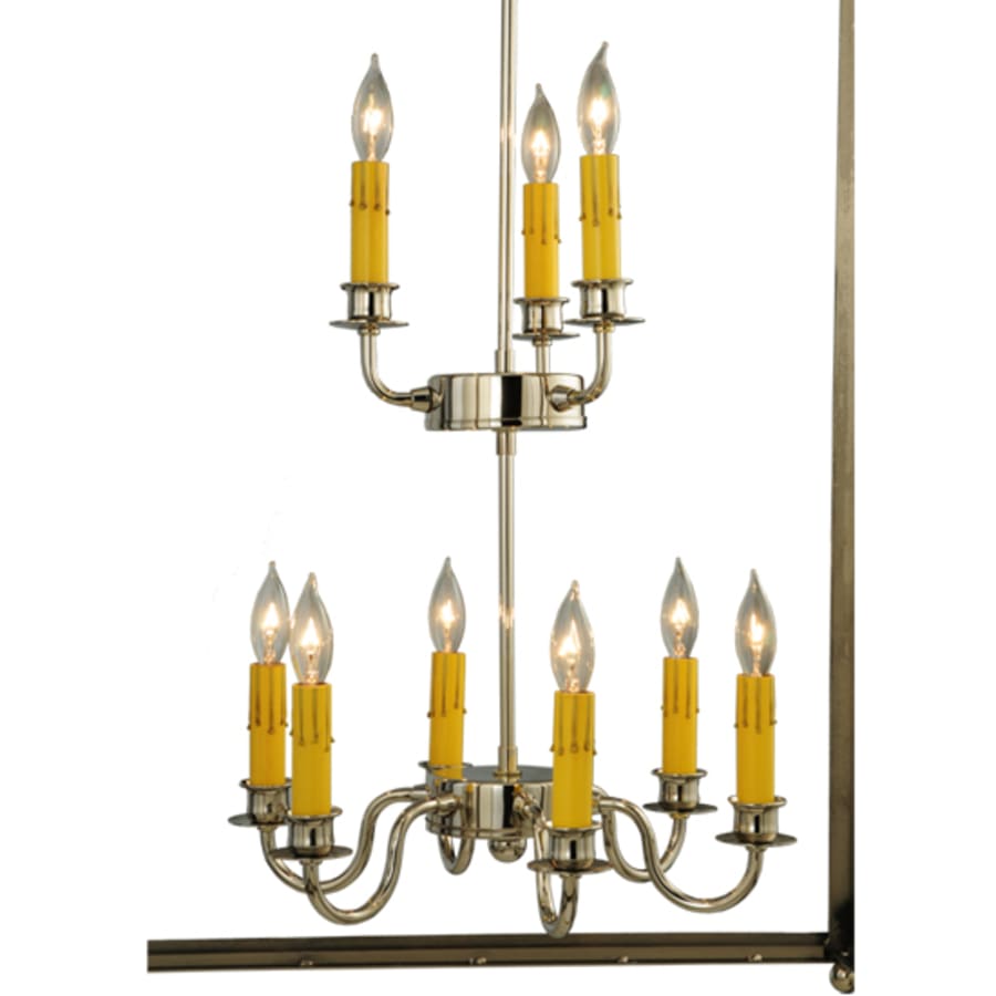 Meyda Tiffany Pavilion 9 Light 34" Wide Taper Candle Pendant