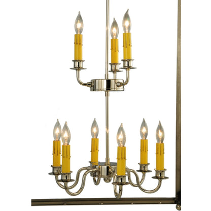 Meyda Tiffany Pavilion 9 Light 34" Wide Taper Candle Pendant
