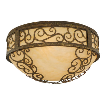 Meyda Tiffany Lilliana 3 Light 21" Wide Flush Mount Bowl Ceiling Fixture