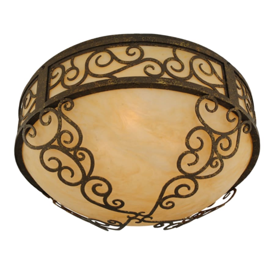 Meyda Tiffany Lilliana 3 Light 21" Wide Flush Mount Bowl Ceiling Fixture