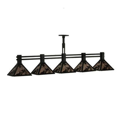 Meyda Tiffany Ducks in FLight 75" Wide Linear Pendant
