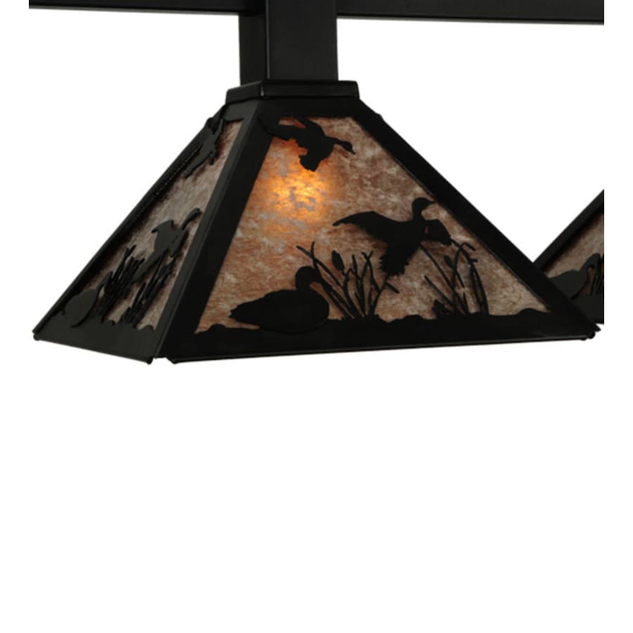 Meyda Tiffany Ducks in FLight 75" Wide Linear Pendant