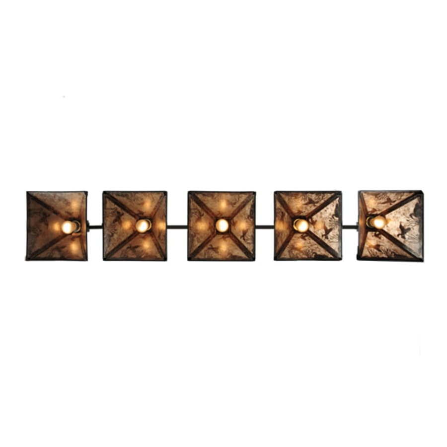 Meyda Tiffany Ducks in FLight 75" Wide Linear Pendant