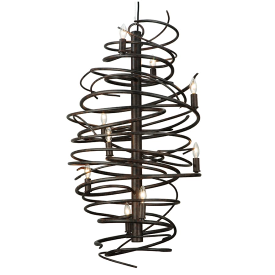 Meyda Tiffany Cyclone 9 Light 21" Wide Taper Candle Style Chandelier