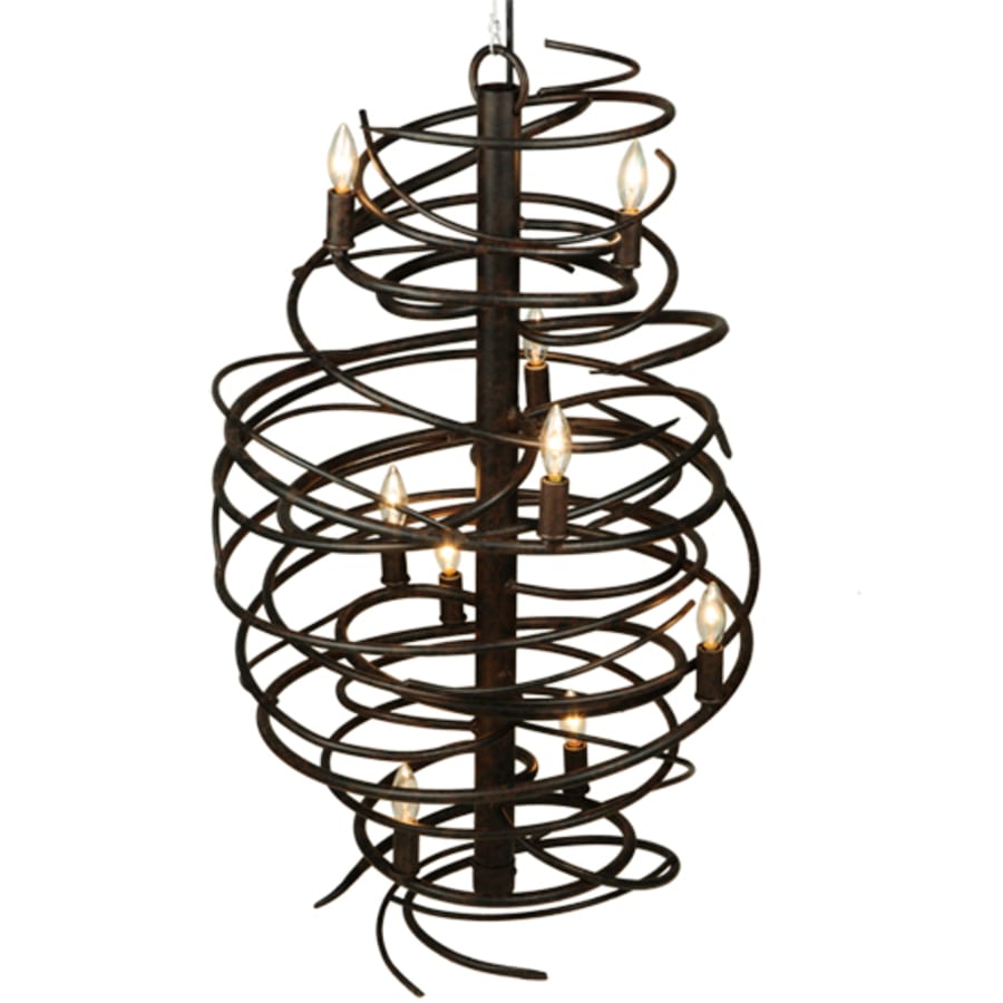 Meyda Tiffany Cyclone 9 Light 21" Wide Taper Candle Style Chandelier