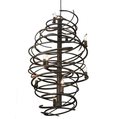 Meyda Tiffany Cyclone 9 Light 21" Wide Taper Candle Style Chandelier