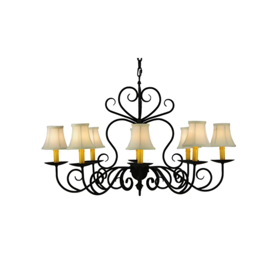 Meyda Tiffany Corrina 8 Light 36" Wide Chandelier - Blackwash Finish