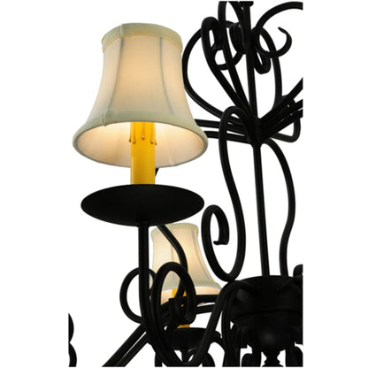 Meyda Tiffany Corrina 8 Light 36" Wide Chandelier - Blackwash Finish