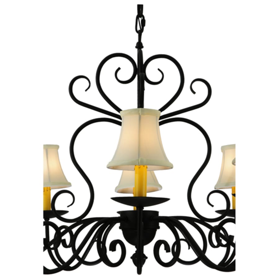 Meyda Tiffany Corrina 8 Light 36" Wide Chandelier - Blackwash Finish