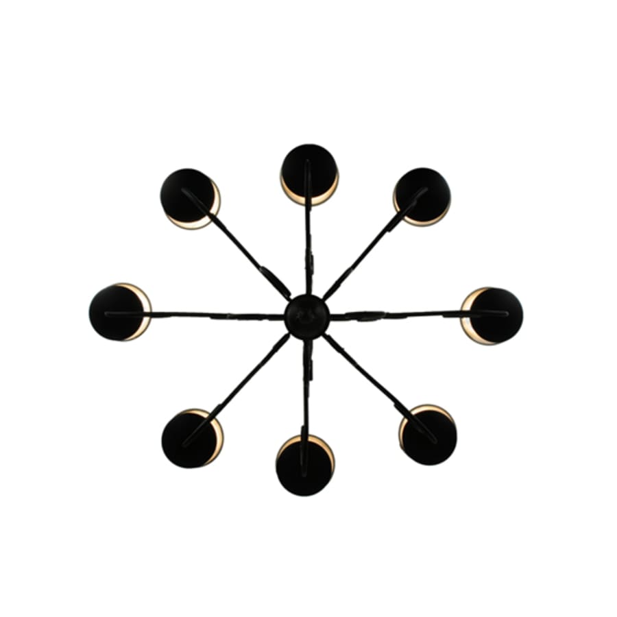 Meyda Tiffany Corrina 8 Light 36" Wide Chandelier - Blackwash Finish