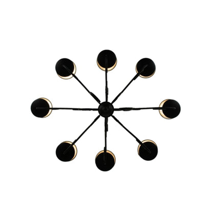Meyda Tiffany Corrina 8 Light 36" Wide Chandelier - Blackwash Finish