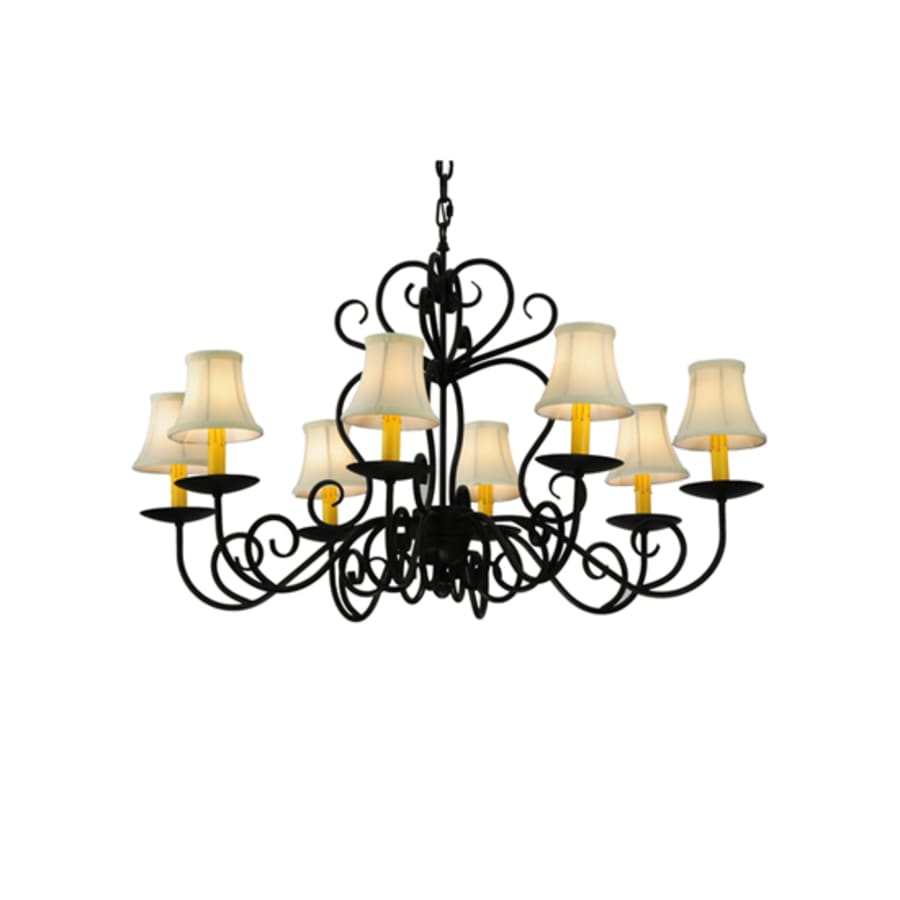 Meyda Tiffany Corrina 8 Light 36" Wide Chandelier - Blackwash Finish