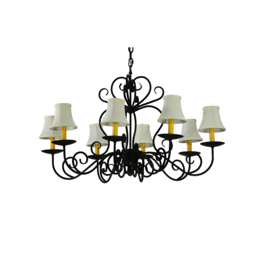 Meyda Tiffany Corrina 8 Light 36" Wide Chandelier - Blackwash Finish