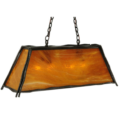 Meyda Tiffany Sticks 4 Light 36" Wide Linear Pendant