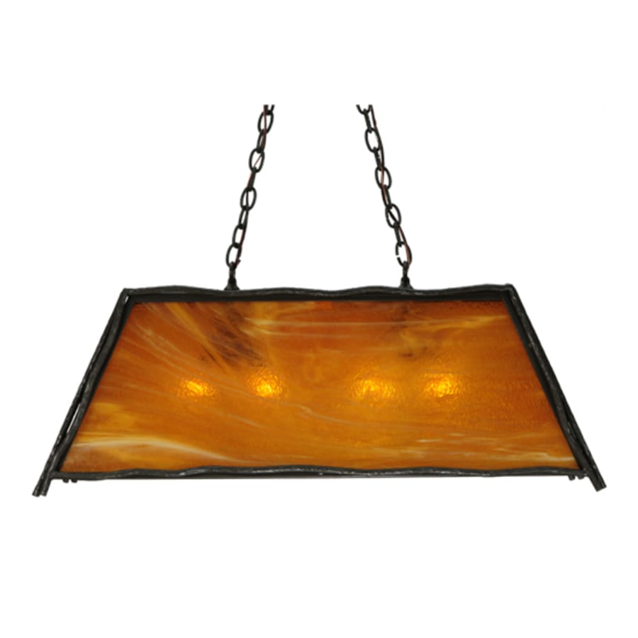 Meyda Tiffany Sticks 4 Light 36" Wide Linear Pendant