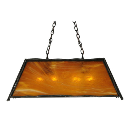 Meyda Tiffany Sticks 4 Light 36" Wide Linear Pendant