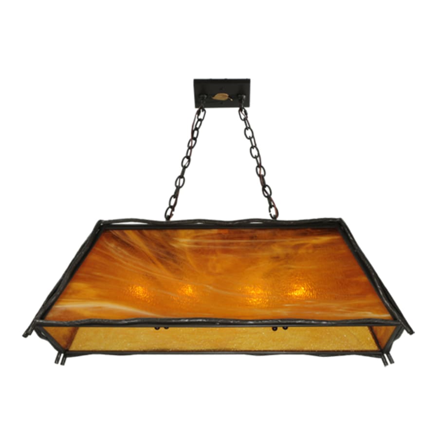 Meyda Tiffany Sticks 4 Light 36" Wide Linear Pendant
