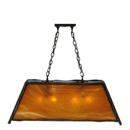 Meyda Tiffany Sticks 4 Light 36" Wide Linear Pendant