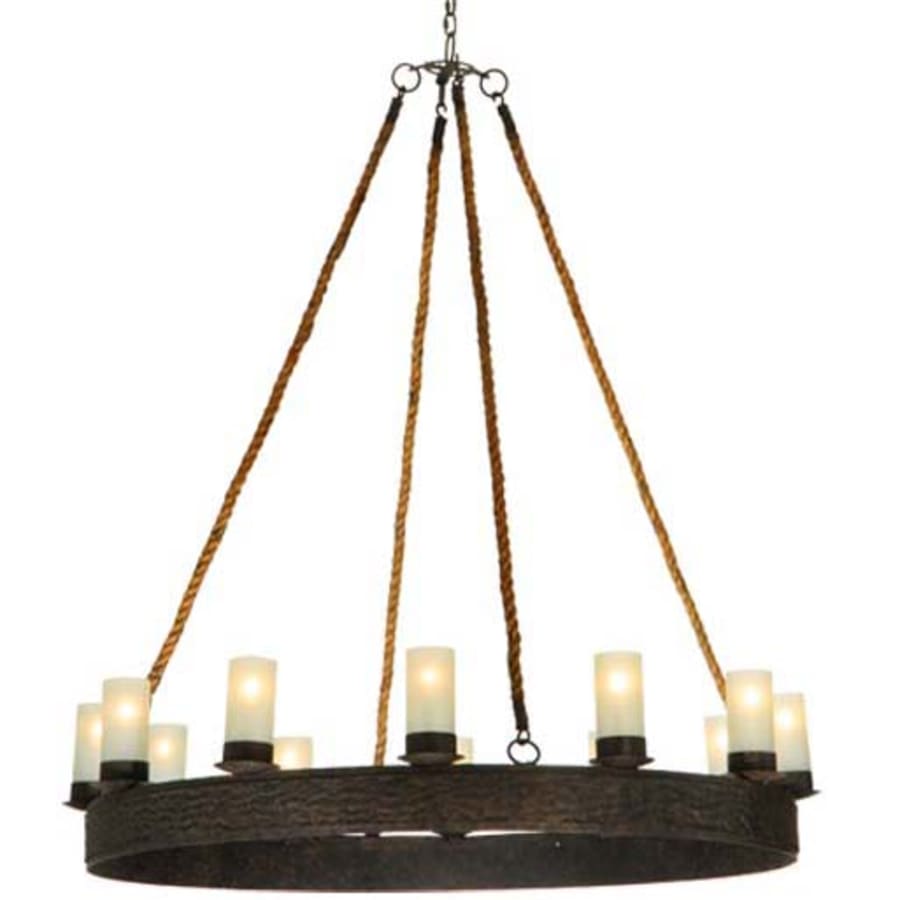 Meyda Tiffany Costello 12 Light 50" Wide Pillar Candle Style Chandelier